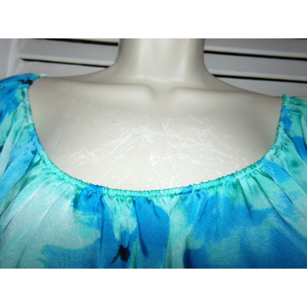 Vintage Vince Camuto peplum peasant blouse‎ M Excellent - Picture 4 of 5
